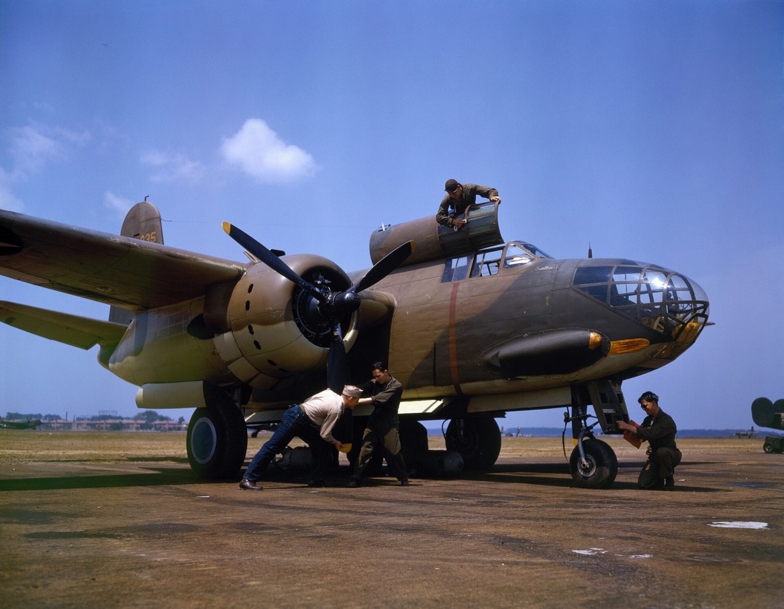 Colour photograph of a Douglas A-20 Havoc built at Long Beach, California