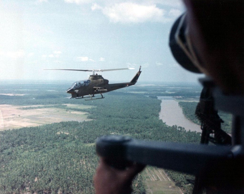 AH-1G HueyCobra in flight over Vietnam