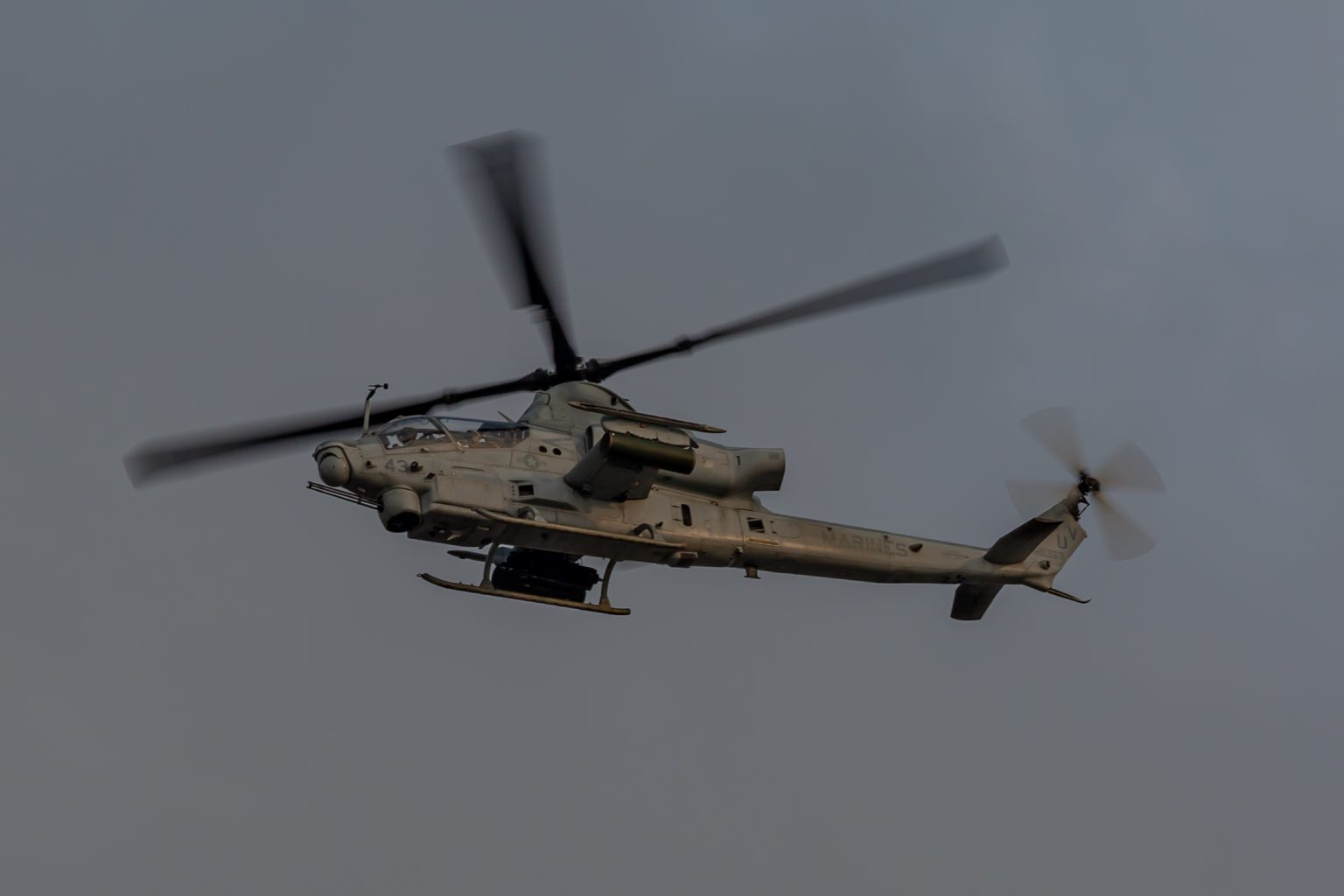 AH-1Z Viper four-blade attack helicopter