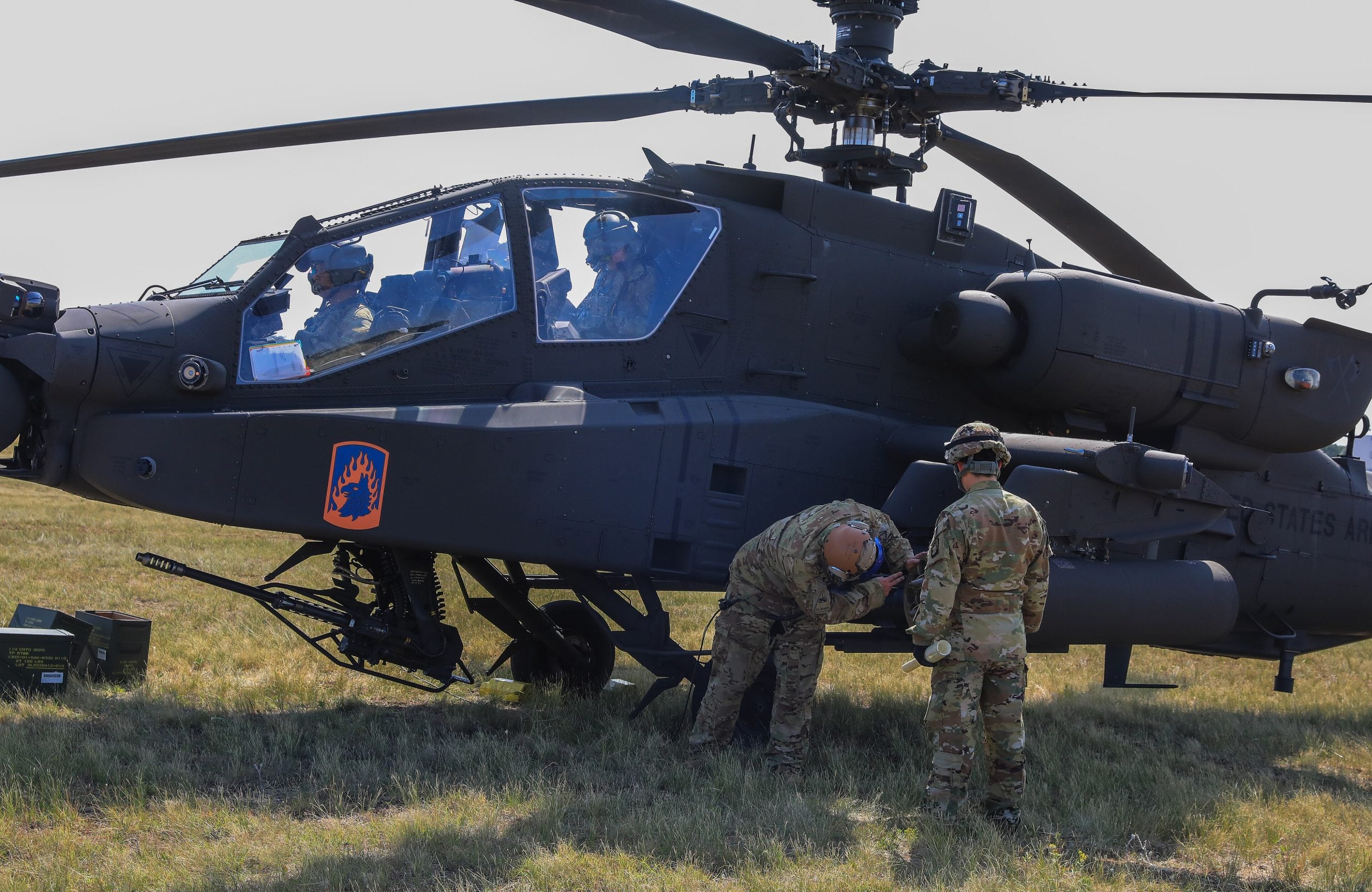 AH-64 Apache live fire during Saber Guardian