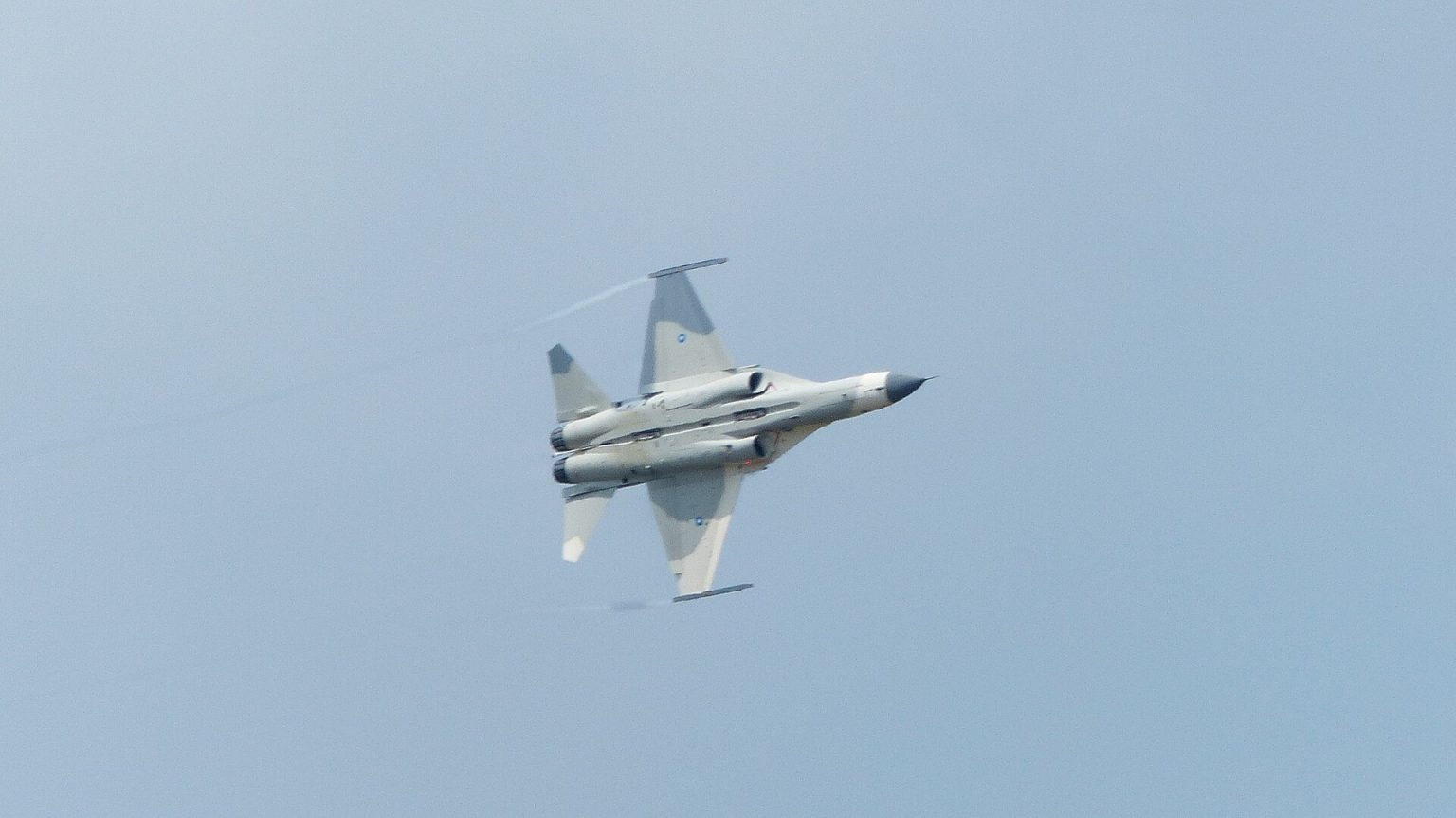 AIDC F-CK-1A Ching-Kuo of the ROCAF in a flight demonstration. Photo: Xuanshisheng / Wikimedia Commons (CC BY-SA 3.0).