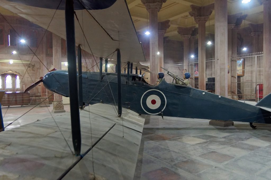 An Airco DH.9 preserved at Junagarh Fort, Bikaner, India — the country from which several 