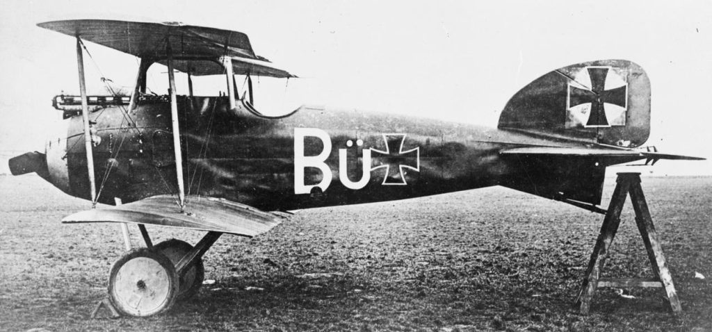 A captured Albatros D