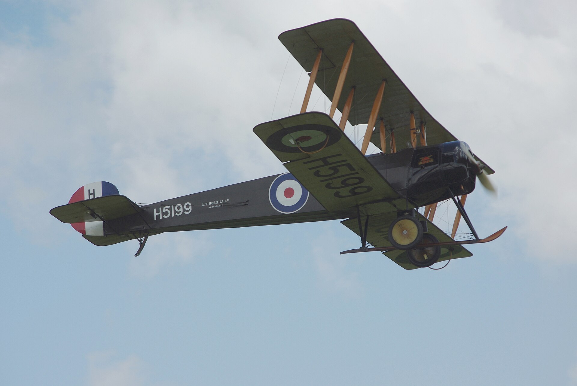 Preserved Avro 504 biplane