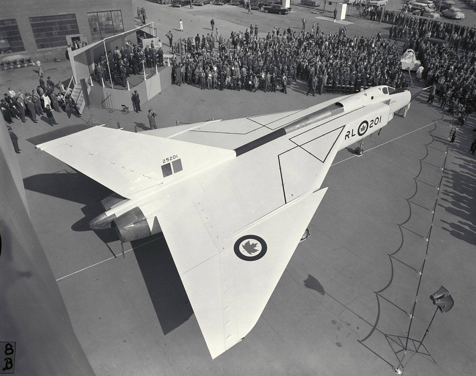 Avro Canada CF-105 Arrow supersonic interceptor in flight