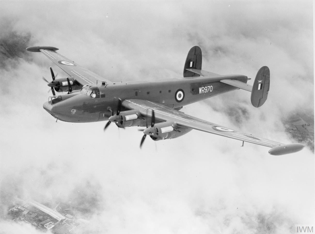 Avro Shackleton MR.3 maritime patrol aircraft in flight