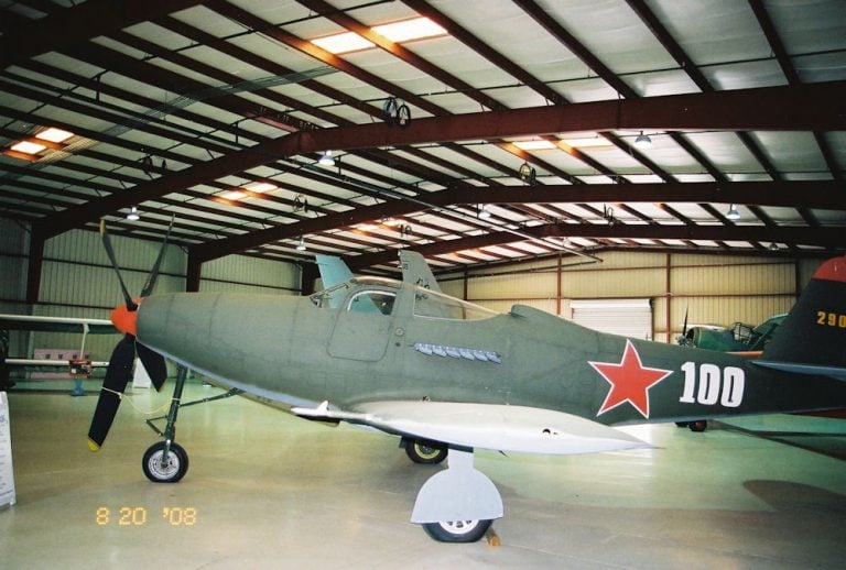 Left front quarter of a Bell P-63 Kingcobra