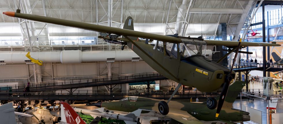 A Bird Dog preserved at the Smithsonians Udvar-Hazy Center.