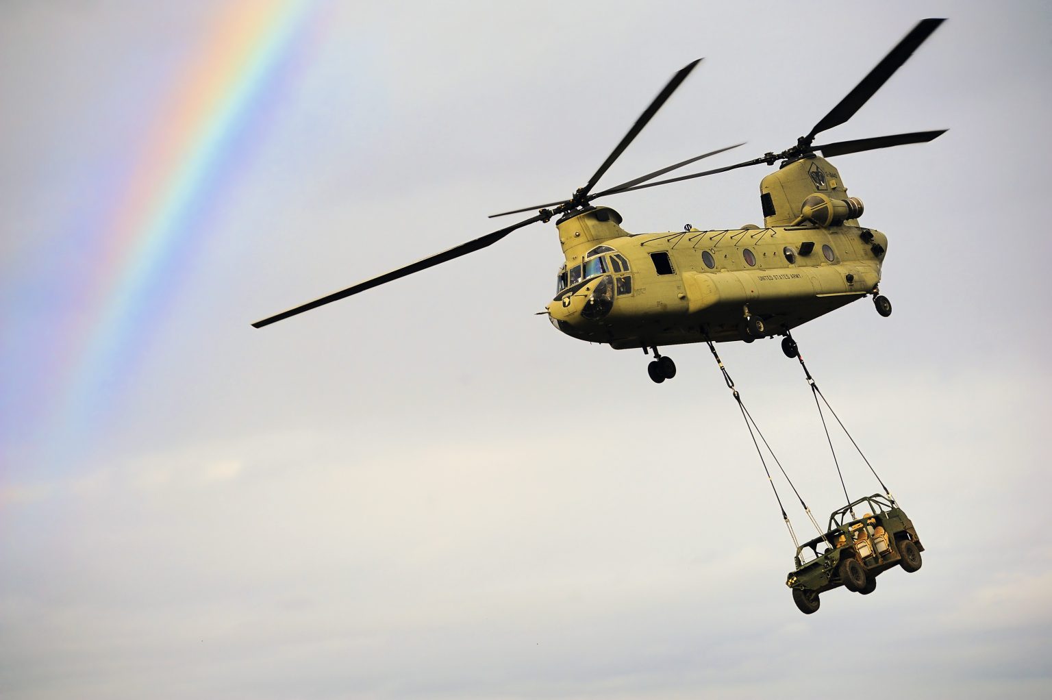 CH-47 Chinook helicopter during a training exercise