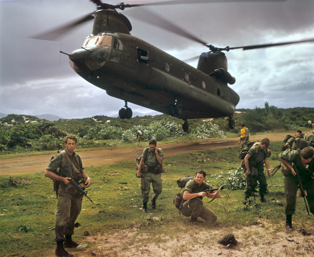 CH-47 Chinook helicopter in Vietnam in 1967