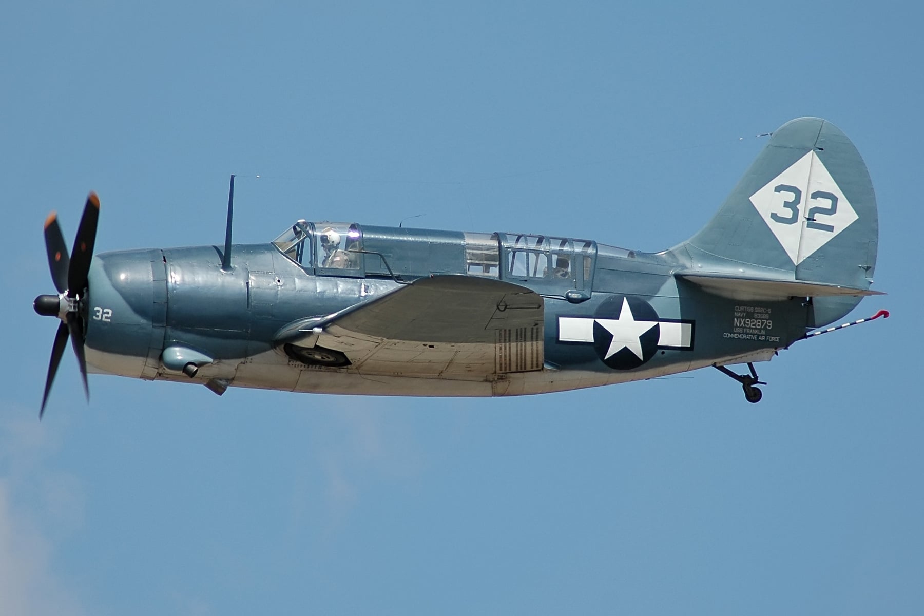 Curtiss SB2C Helldiver of the Commemorative Air Force in flight