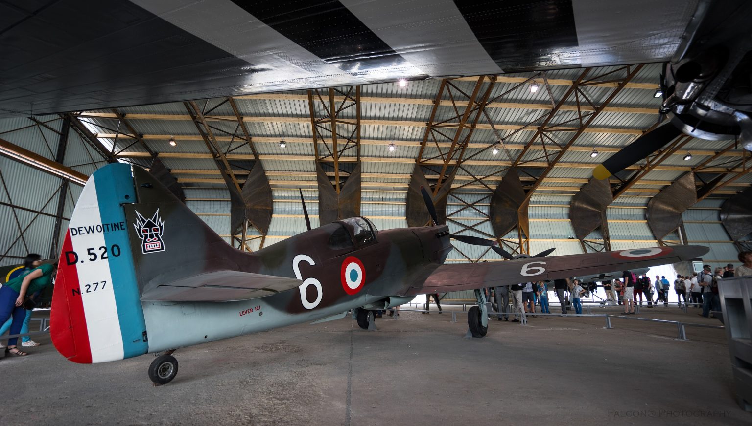Dewoitine D.520 fighter in French Armée de l'Air markings