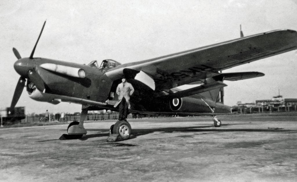 The post-war Fairey Barracuda TF.V RK558 at Ringway in 1946