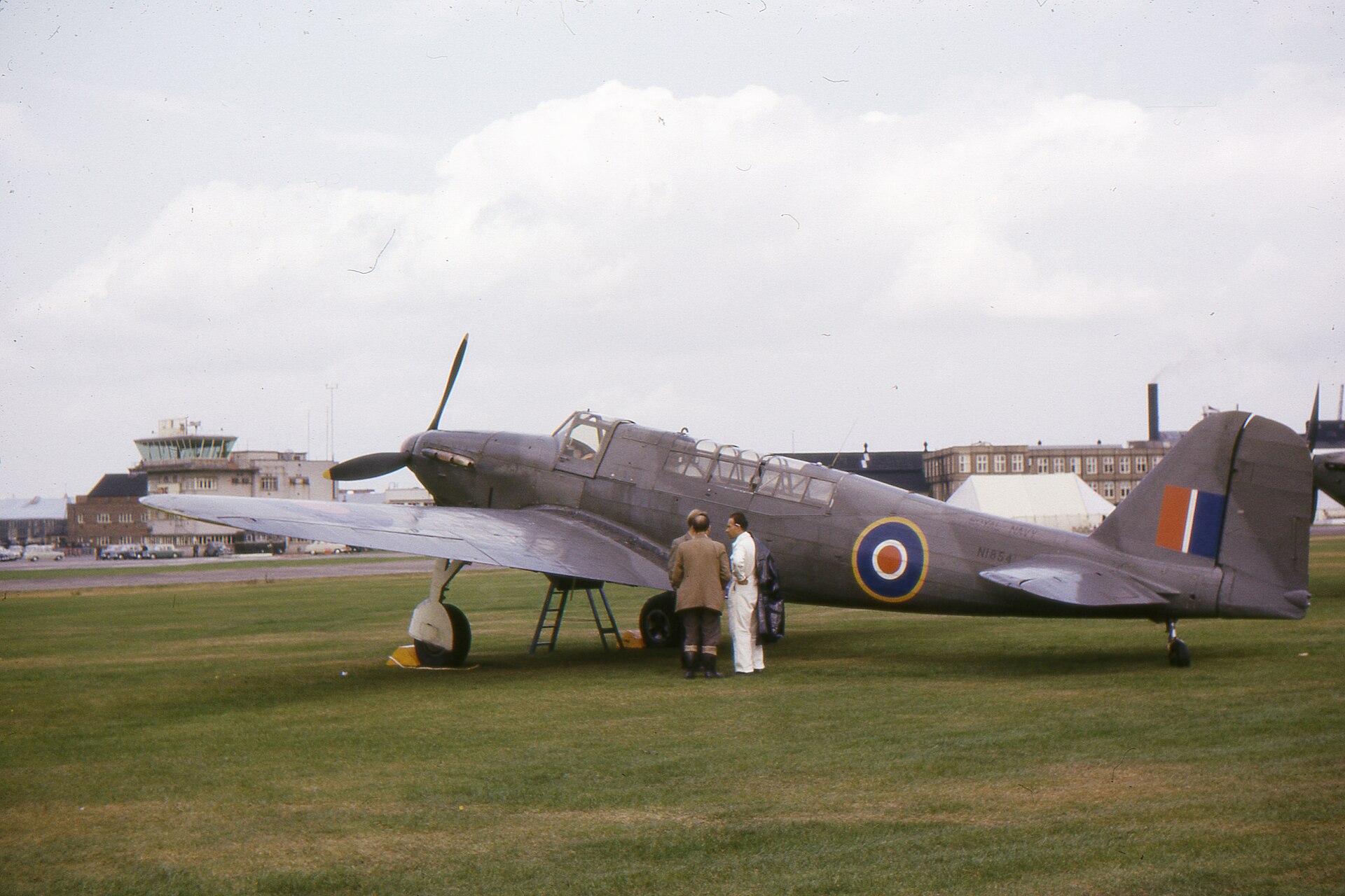 The surviving Fairey Fulmar prototype preserved at the Fleet Air Arm Museum