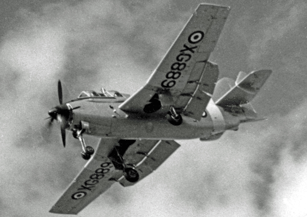 Fairey Gannet T.5 dual-control trainer, 1957. Photo: RuthAS / Wikimedia Commons (CC BY 3.0).