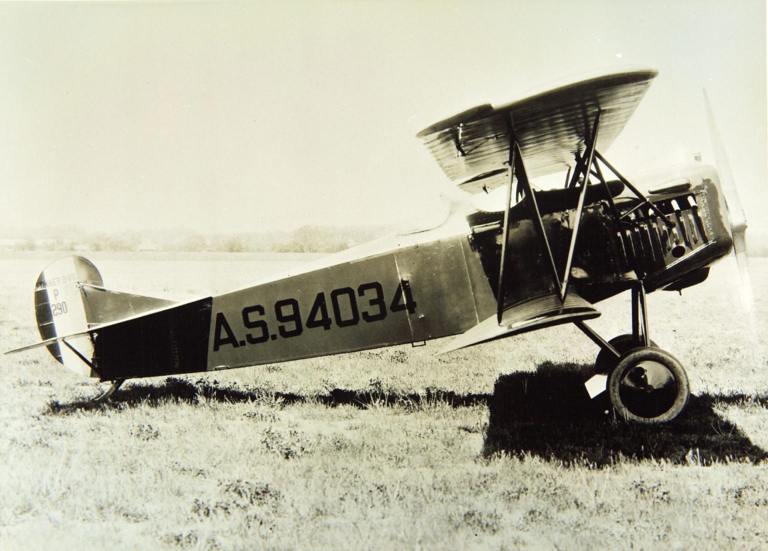 Period photograph of a Fokker D.VII fighter aircraft