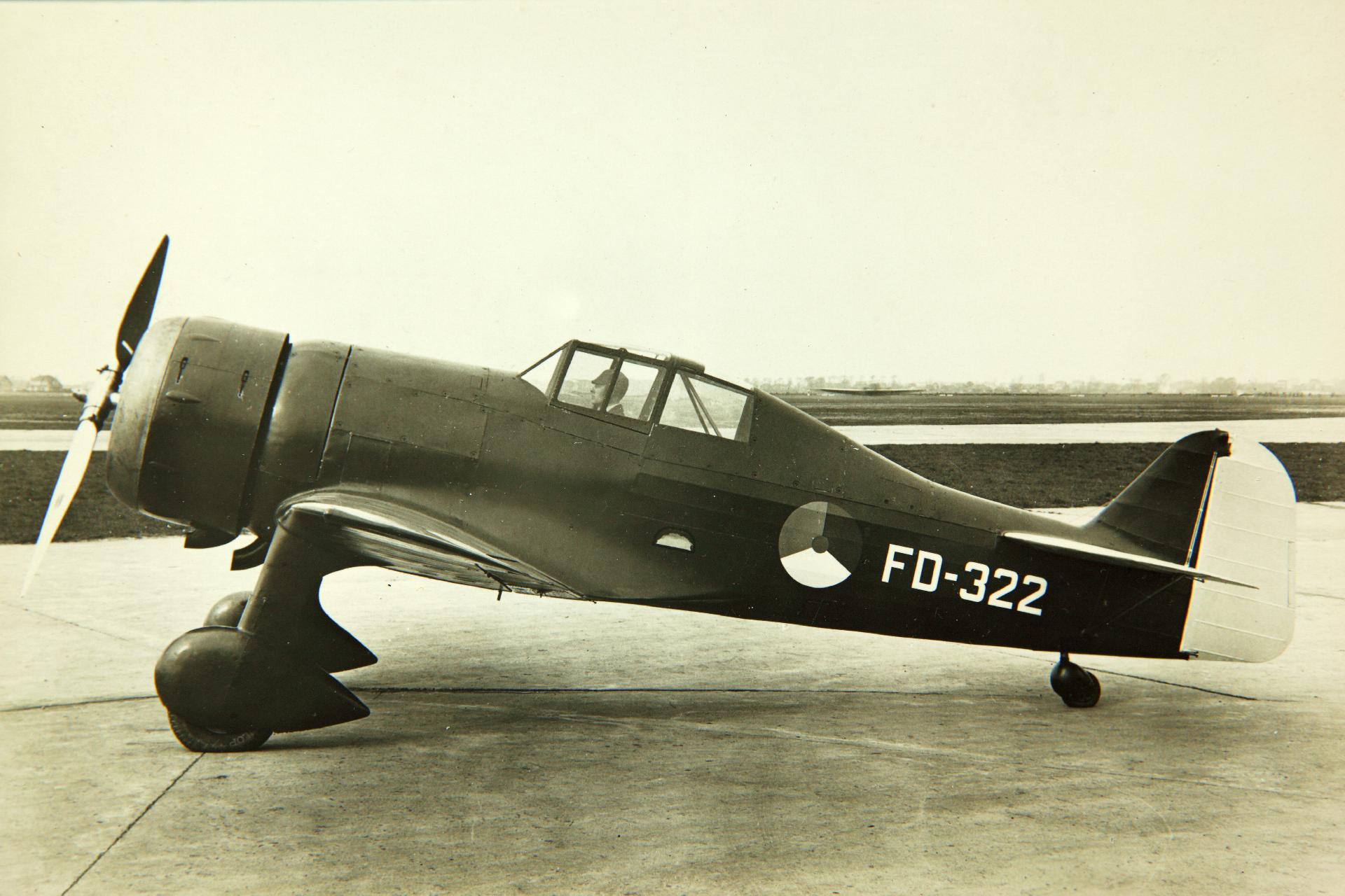 A Fokker D.XXI as built at the Fokker works in the Netherlands