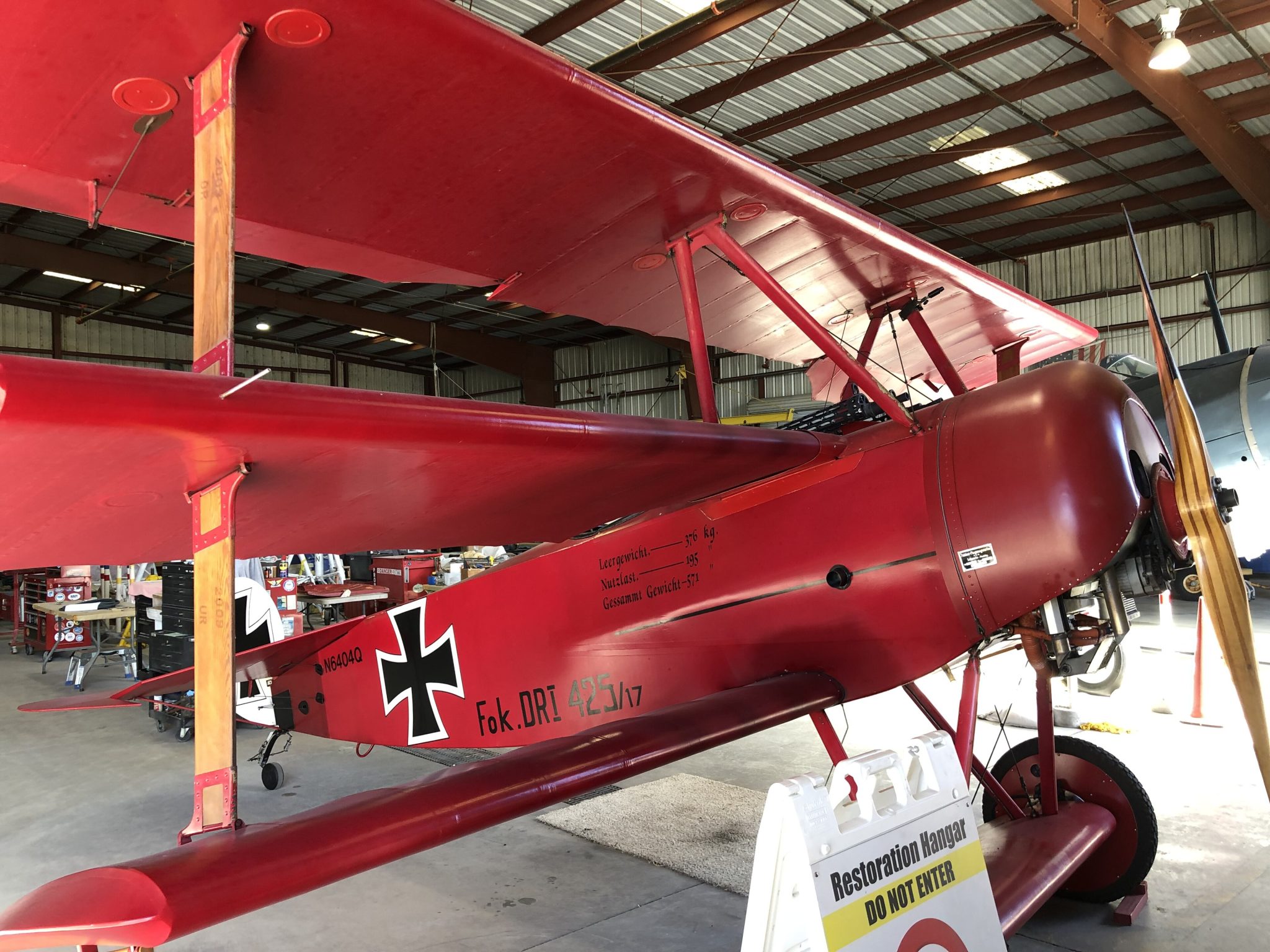 Fokker Dr.I replica in Richthofen 425/17 markings