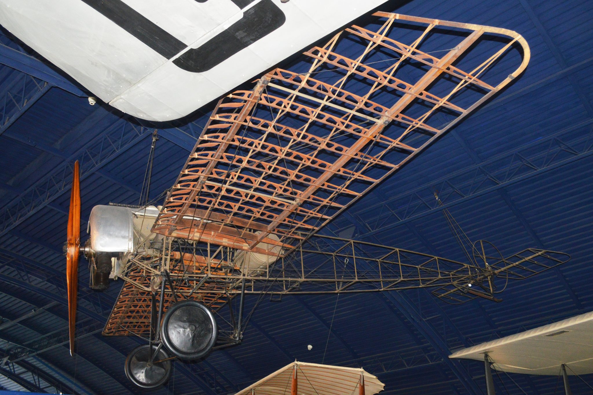 Fokker E.III showing the warping monoplane wing and Oberursel rotary engine