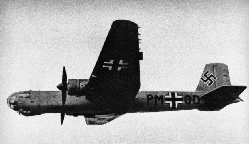 Heinkel He 177 V5 prototype in flight