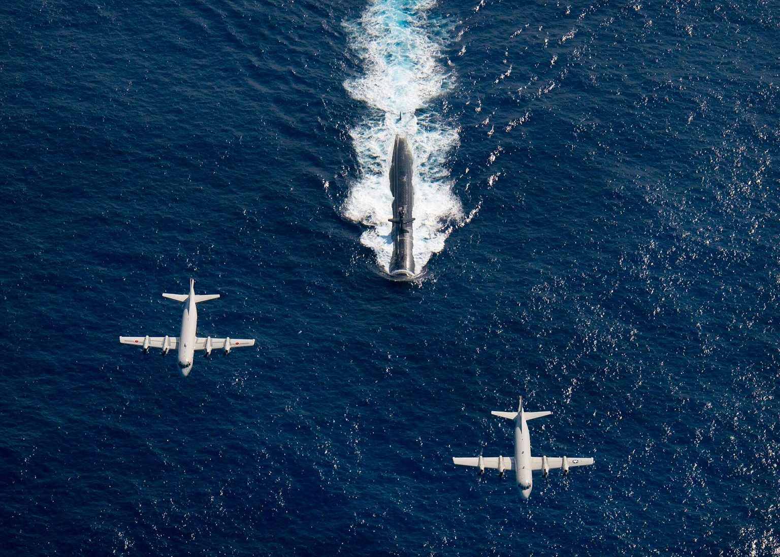 A Japan Maritime Self-Defense Force P-3C Orion, licence-built by Kawasaki