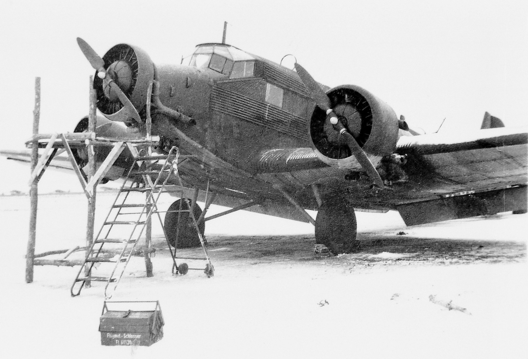 Wartime Junkers Ju 52/3m transport of a Luftwaffe transport group