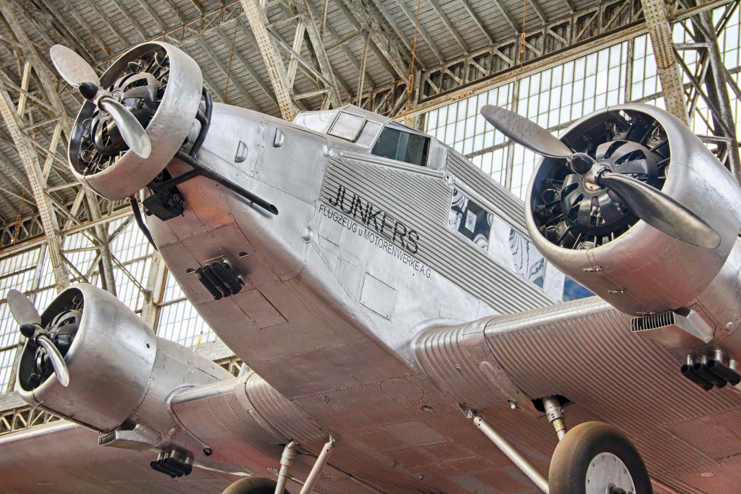 Preserved Junkers Ju 52/3m on display at the Royal Military Museum in Brussels