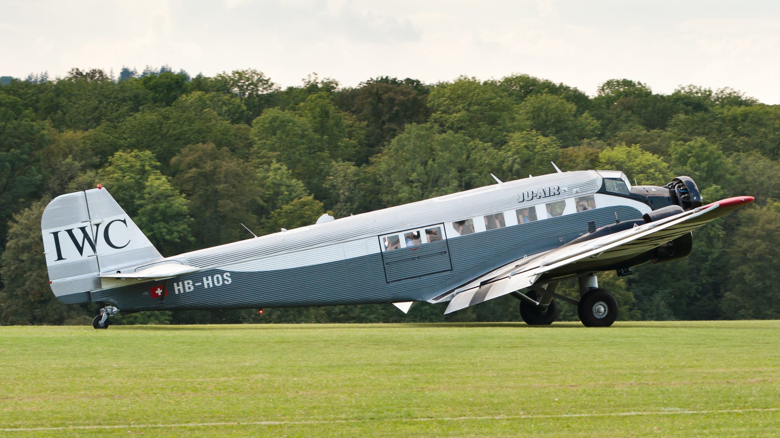 Restored Junkers Ju 52/3m Tante Ju of Swiss operator Ju-Air showing its corrugated duralumin skin