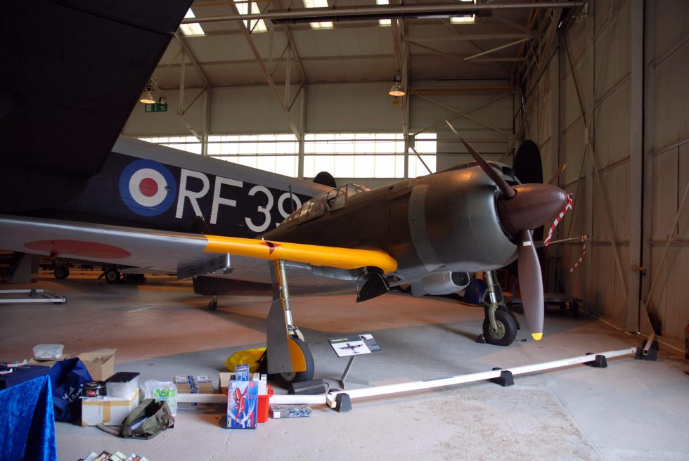 The worlds only Ki-100 on display  long shown at RAF Cosford.