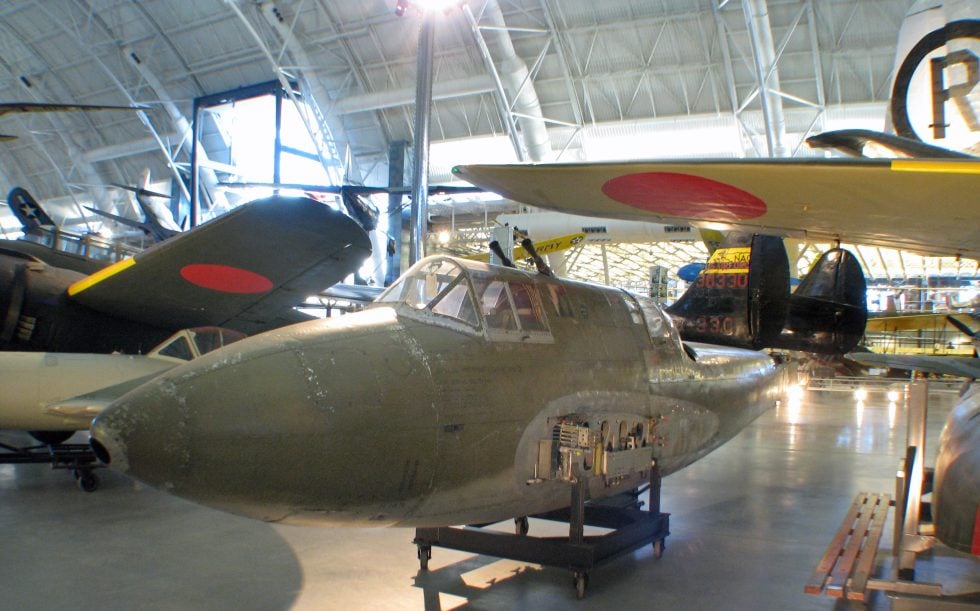 The last complete Kawasaki Ki-45 Toryu  a KAI Hei night fighter  preserved at the Smithsonian.