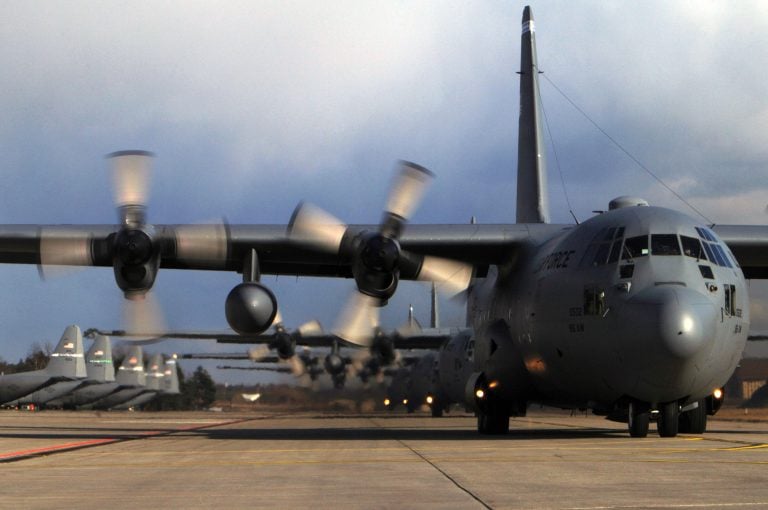 Lockheed C-130 Hercules transport aircraft