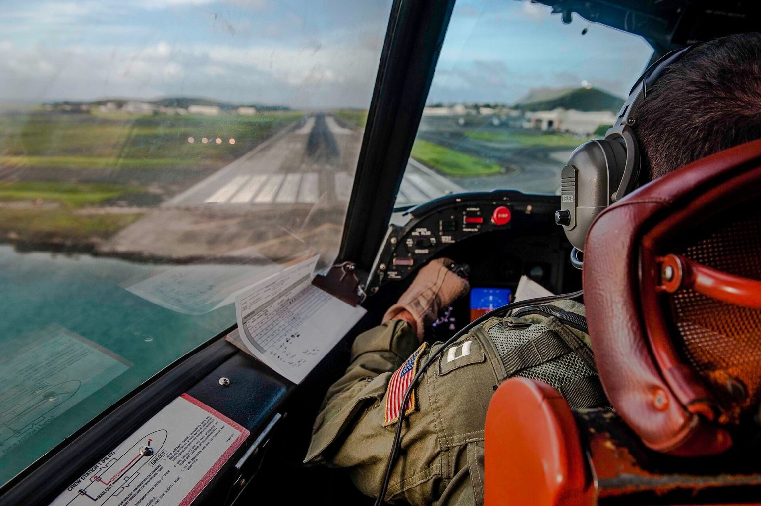 A U.S. Navy Lockheed P-3C Orion maritime patrol aircraft in flight