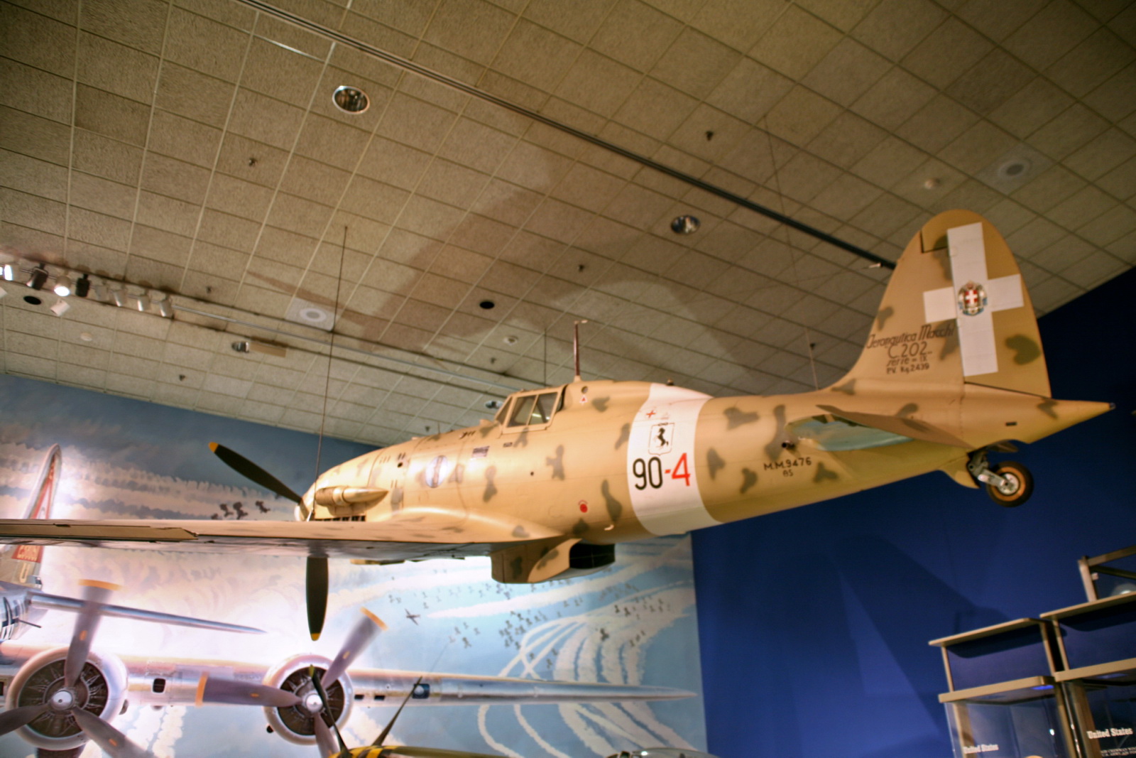 The Smithsonian Macchi C.202 Folgore in Italian desert camouflage