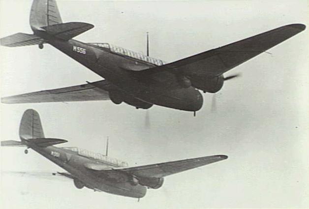 Netherlands East Indies Martin 166 export B-10 bombers over Malaya in 1942