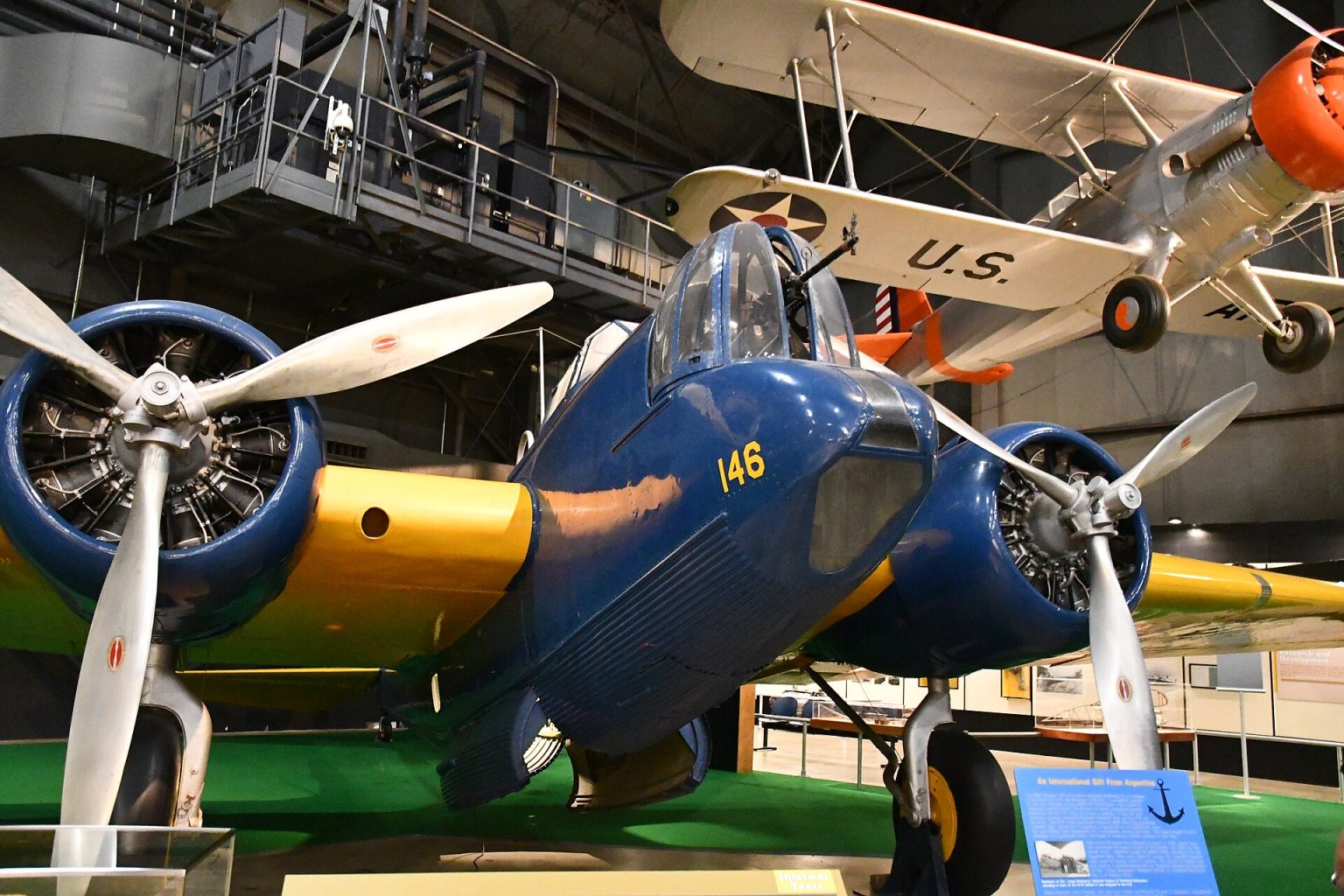 The sole surviving Martin B-10 on display at the National Museum of the United States Air Force