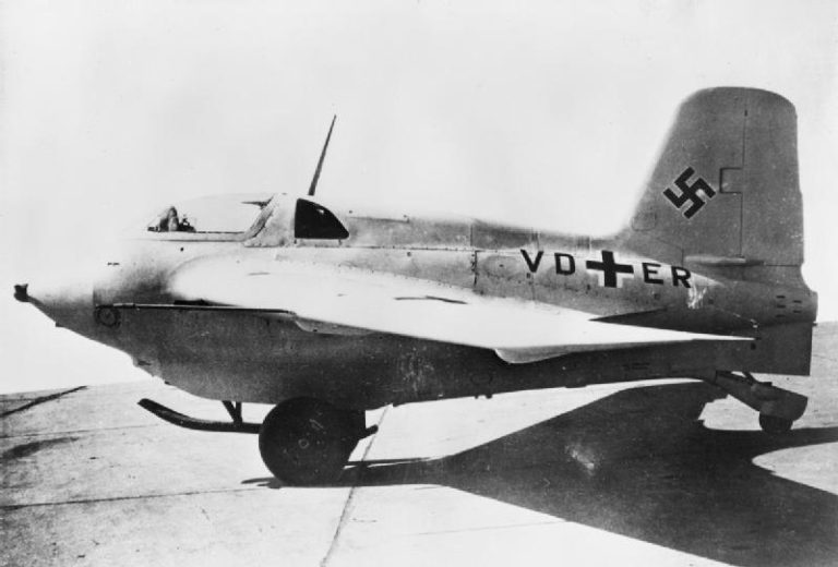 Messerschmitt Me 163 V8 prototype on the ground
