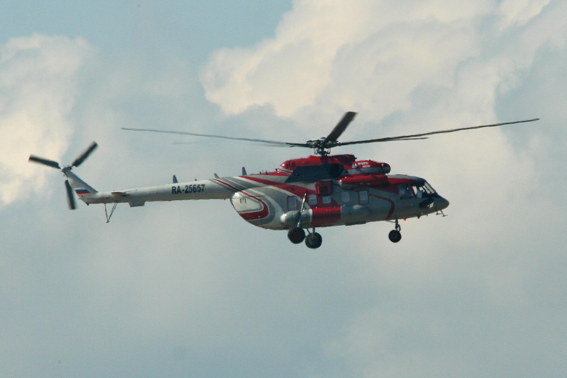 Mil Mi-8AMT Hip helicopter in Russian Helicopters colours