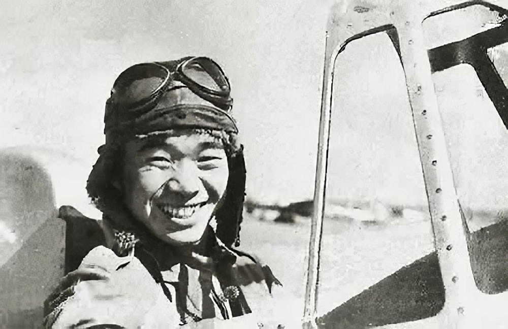 The open cockpit of a Mitsubishi A5M Claude fighter