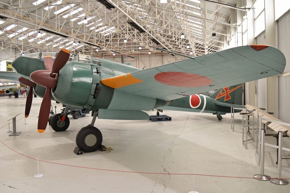 In profile the Ki-46s streamlined, wasp-waisted fuselage is unmistakable.
