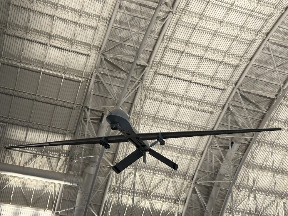 A preserved MQ-1 Predator at the Smithsonian Udvar-Hazy Center.