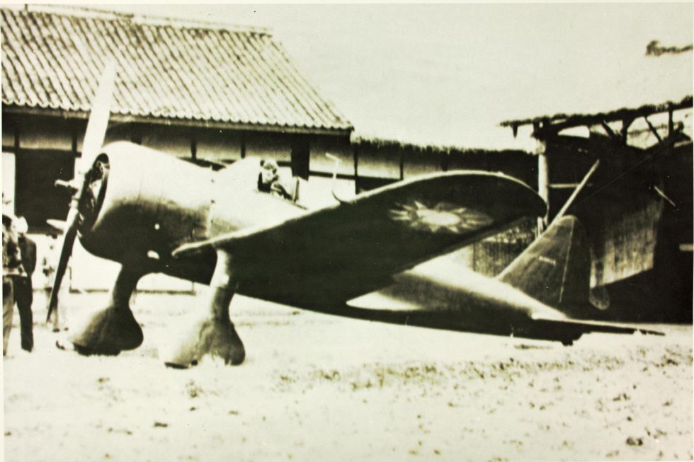 A captured Ki-27 in Chinese hands  the Nate fought over China for years.