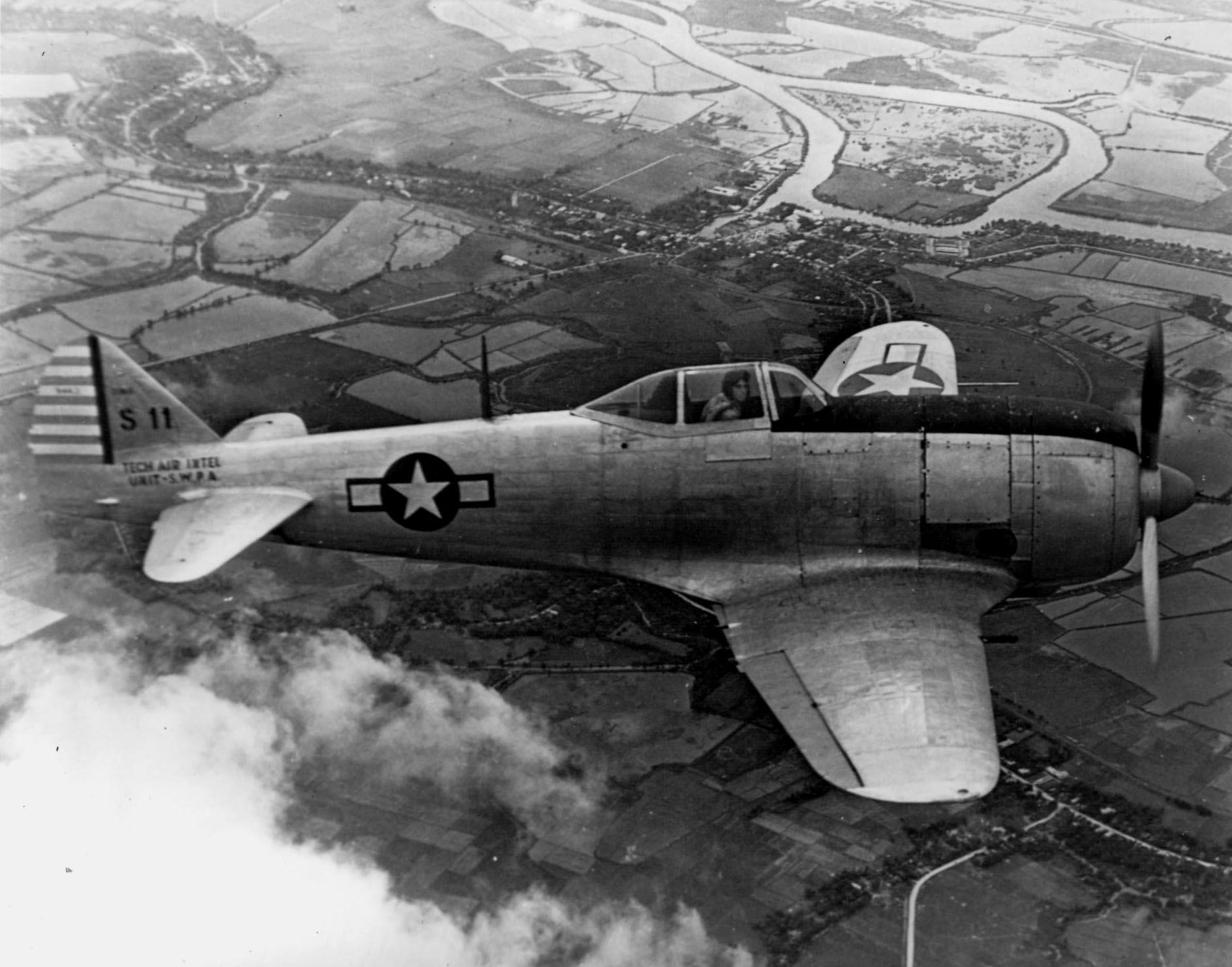 Nakajima Ki-44 Shoki Tojo interceptor in flight
