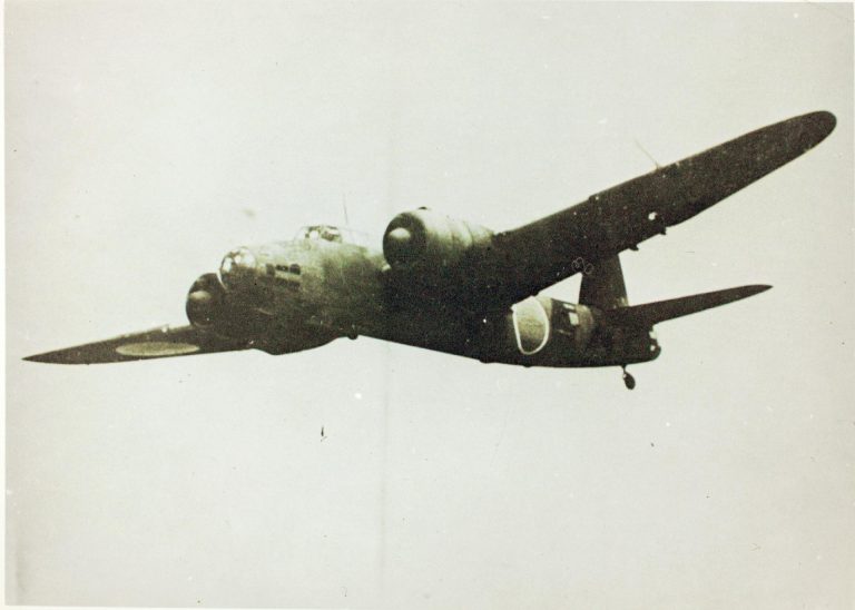 A Ki-49 seen from above the type fought from China to New Guinea and the Philippines.