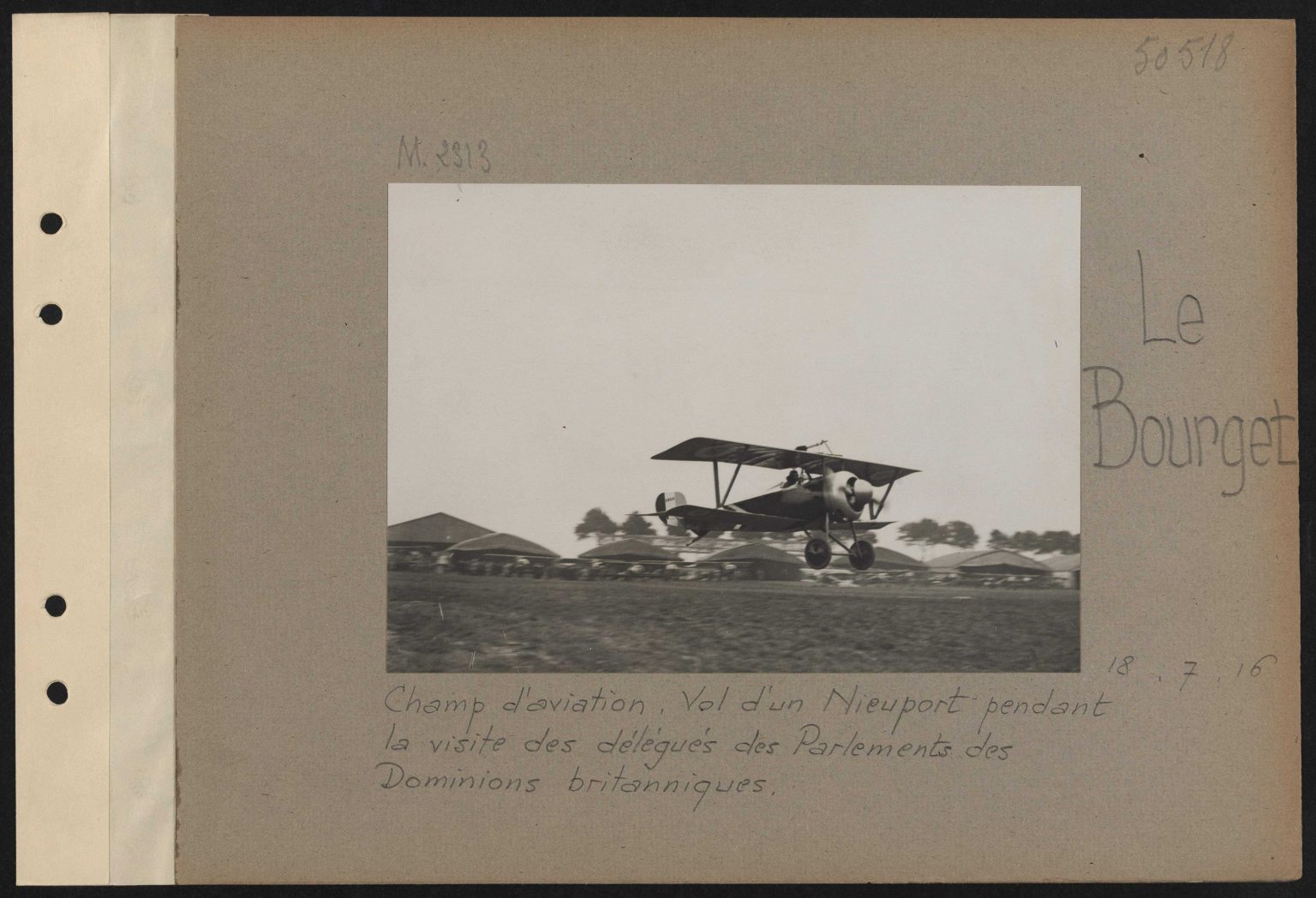 Early Nieuport 17 at Le Bourget in July 1916