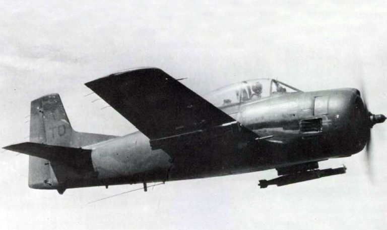 A North American T-28D Trojan of the USAF 606th Special Operations Squadron in flight, 1969.