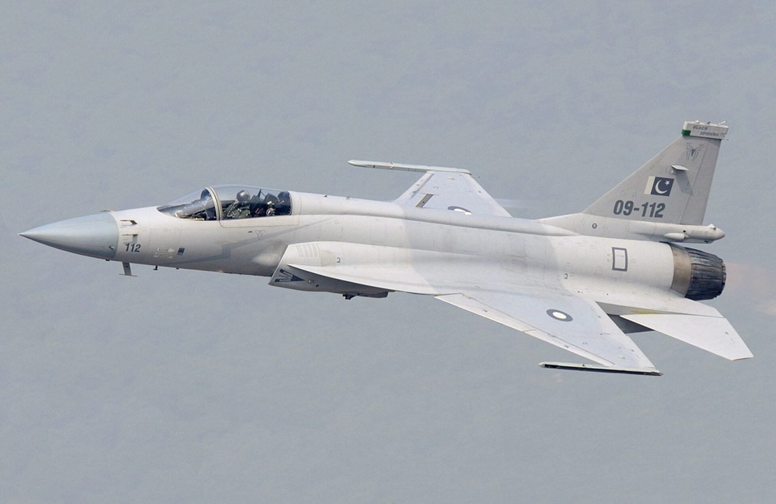 PAC JF-17 Thunder multirole fighter of the Pakistan Air Force in flight