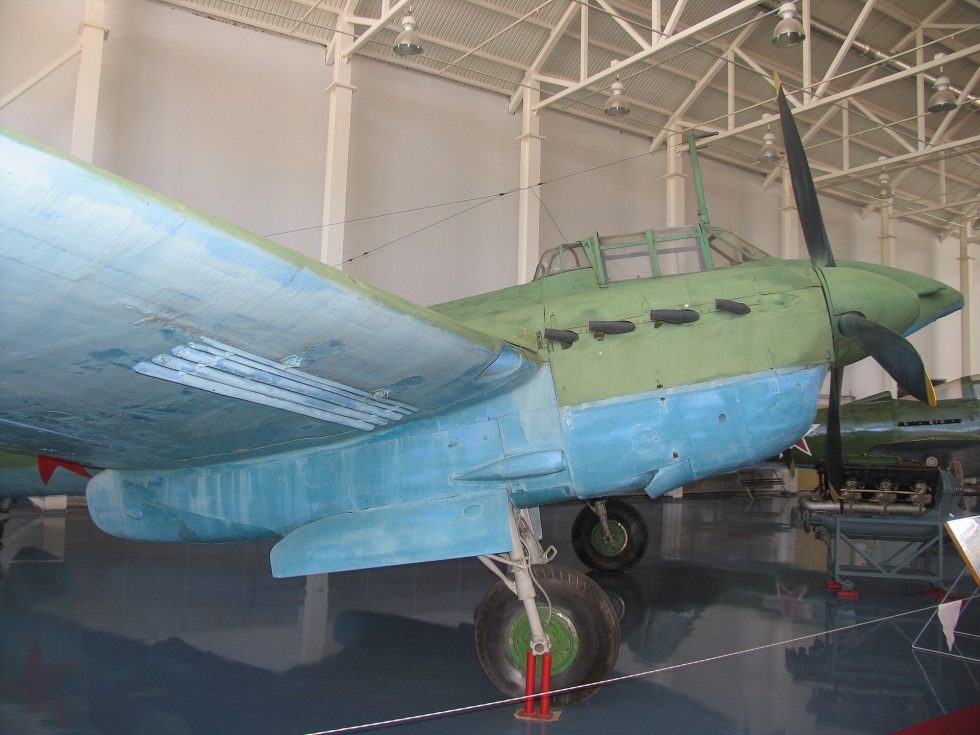 A preserved Pe-2 at the Central Air Force Museum, Monino  one of few survivors of ~11,400 built.