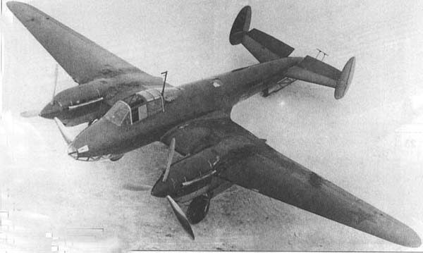 A Pe-2 in Soviet wartime service  the mainstay of the front-line bomber force.