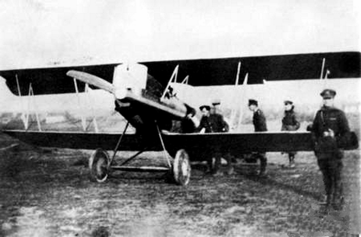 No. 4 Squadron AFC inspecting a Pfalz D.XII at Bickendorf, 1918