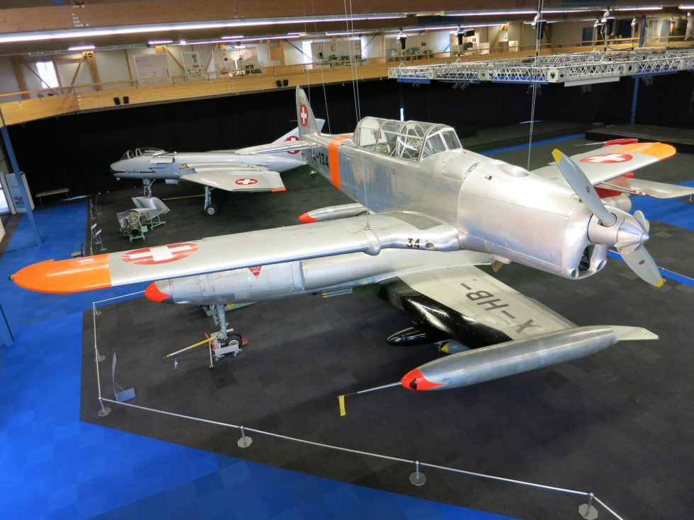 A preserved P-2 on museum display, its 1940s lines and glasshouse canopy clearly visible.